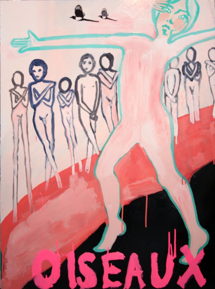 The Boys Trpitych, Oil, Gloss, Pigment