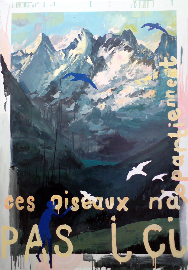 Pas Ici. Oil, Gloss, Pigment