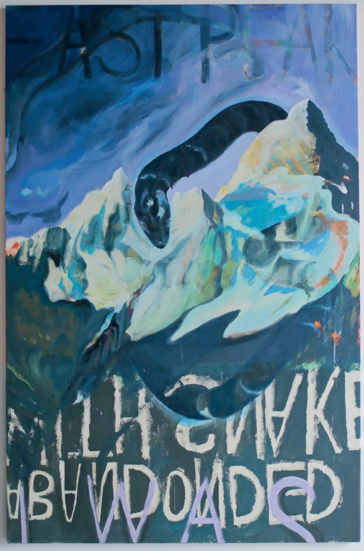 Sacred East Peak. Acrylic, Oil, Gloss, Pigment