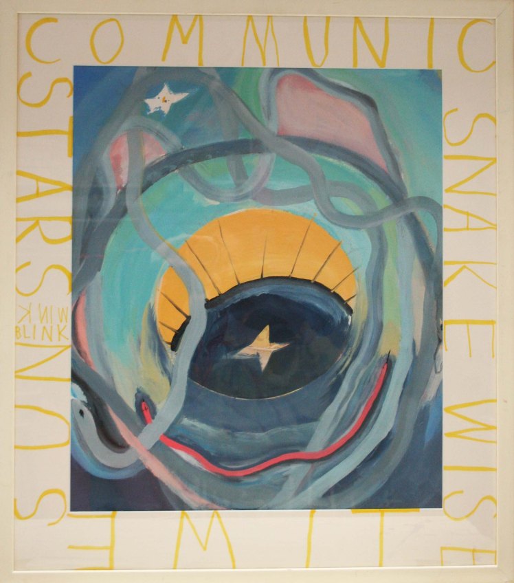 Snake_Wise+. Oil, Gloss, Pigment. Glazed.