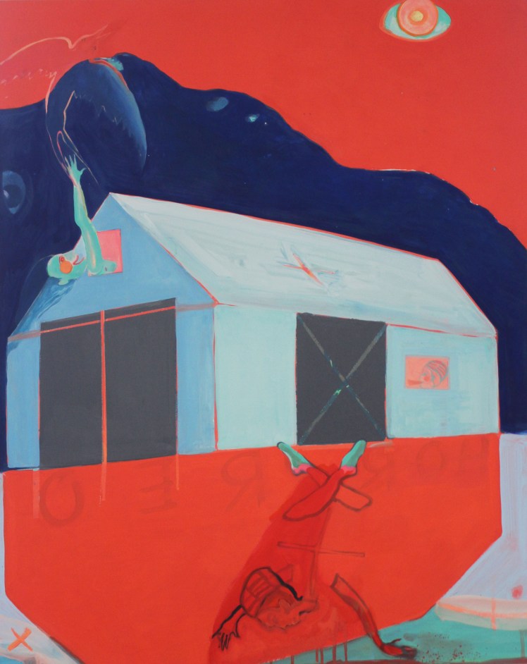 Horreo, Oil, Gloss, Pigment, 2016 (H100 X W80 cm)