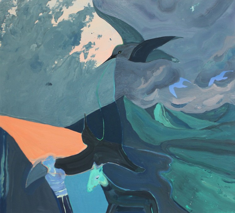 Oil, Gloss, Pigment, 2016 (H70 X W77 cm)