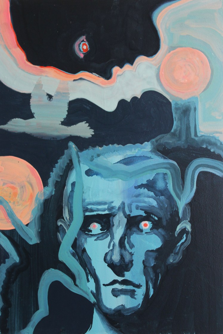 Worlds, Oil, Gloss, Pigment, 2016 (H55 X W40 cm)